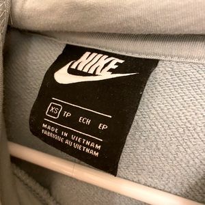 NIKE HOODED SWEATER PALE BLUE